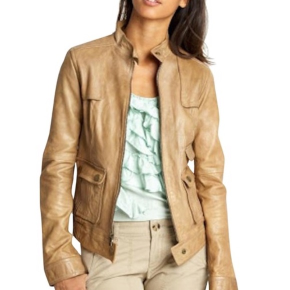 Leather Moto Jacket Xs 